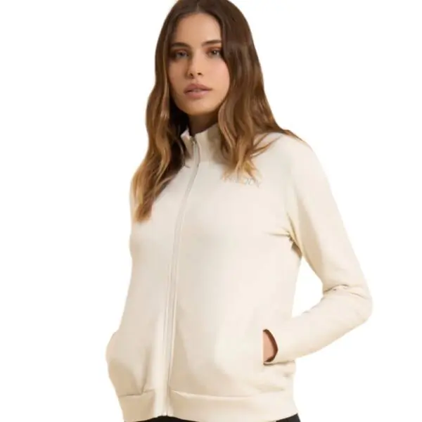 Freddy - Γυναικείο Σετ Φόρμας Zip And High Neck (Tracksuit) S26WTRK7-W33N Μπεζ/Μαύρο