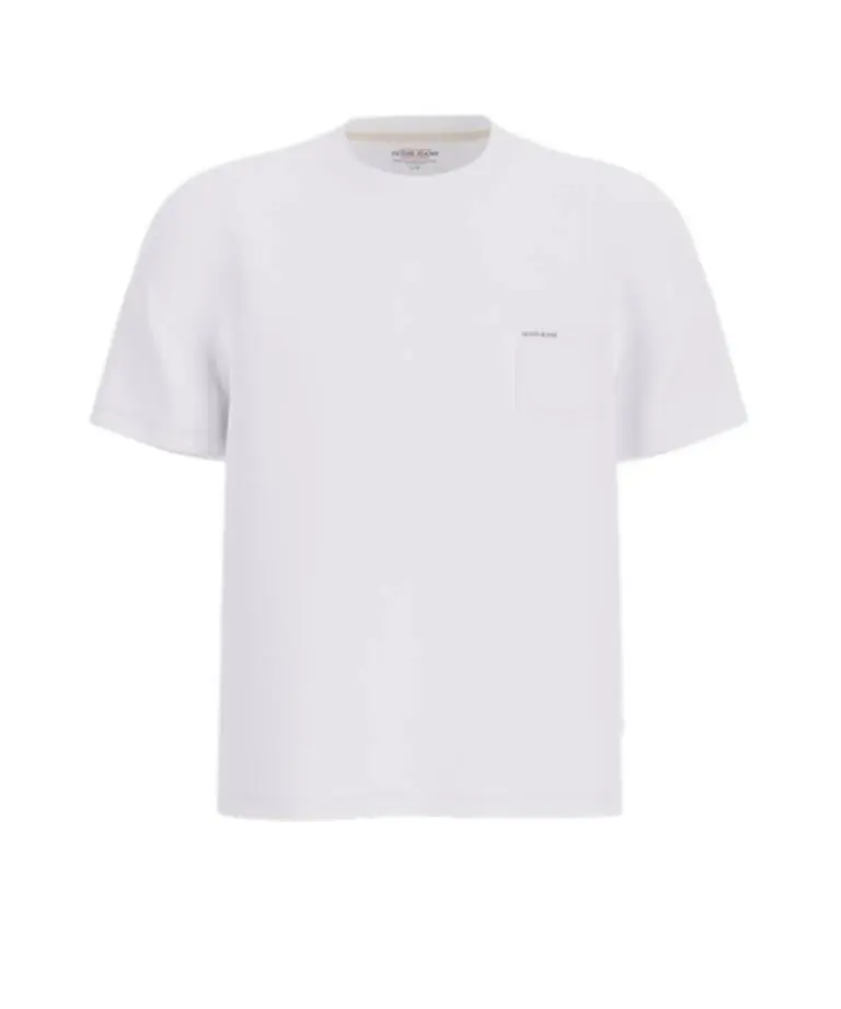 Guess - Ανδρικό T-shirt Essential Logo Regular Fit M5RI74K8FQ4-G011 Λευκό