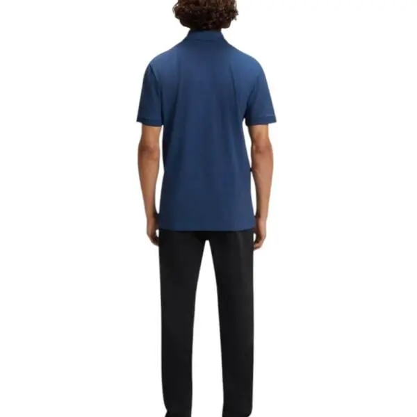 Hugo Boss - Ανδρικό Polo T-shirt Passenger Slim Fit 50507803-466 Μπλε 50507803-466