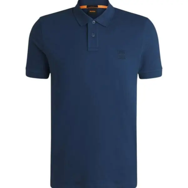 Hugo Boss - Ανδρικό Polo T-shirt Passenger Slim Fit 50507803-466 Μπλε 50507803-466