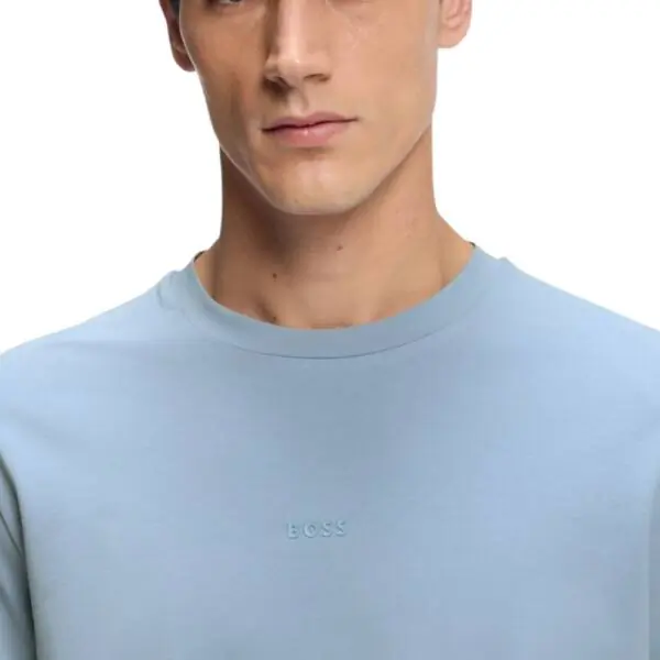Hugo Boss - Ανδρικό T-shirt Tchup Relaxed Fit 50473278-458 Γαλάζιο 50473278-458