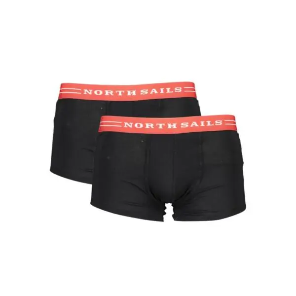 North Sails - Ανδρικά Εσώρουχα 2Pack NS01UTR03-BLACK Μαύρο NS01UTR03-BLACK