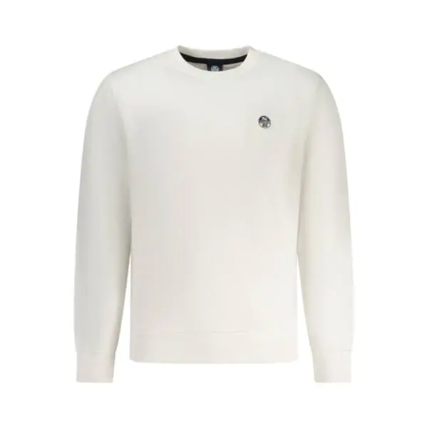 North Sails- Ανδρικό Φούτερ Hoodie Regular Fit 993035-000-0101 Λευκό 993035-000-0101
