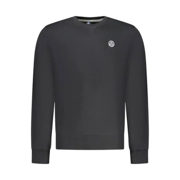 North Sails- Ανδρικό Φούτερ Hoodie Regular Fit 993035-000-0999 Μαύρο 993035-000-0999