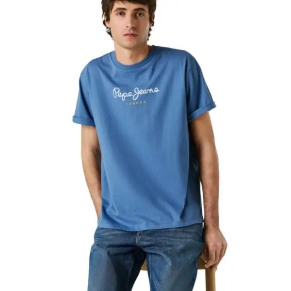 Pepe Jeans - Ανδρικό T-shirt Eggo N PM5010178-576 Μπλε PM5010178-576