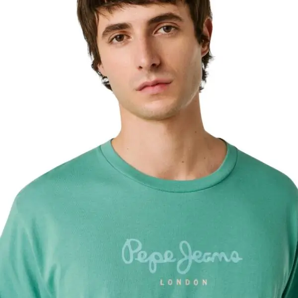 Pepe Jeans - Ανδρικό T-shirt Eggo N PM5010178-671 Πράσινο Ανοιχτό PM5010178-671