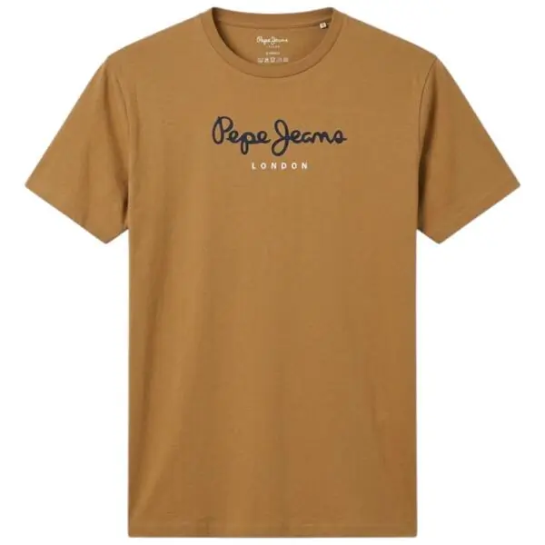 Pepe Jeans - Ανδρικό T-shirt Eggo N PM5010178-850 Καφέ Ανοιχτό PM5010178-850