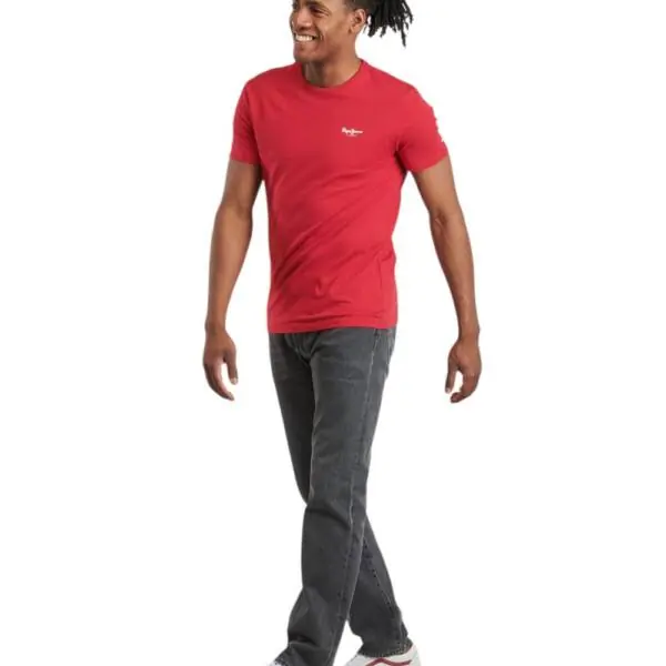 Pepe Jeans - Ανδρικό T-shirt Original Basic PM5010180-249 Κόκκινο PM5010180-249