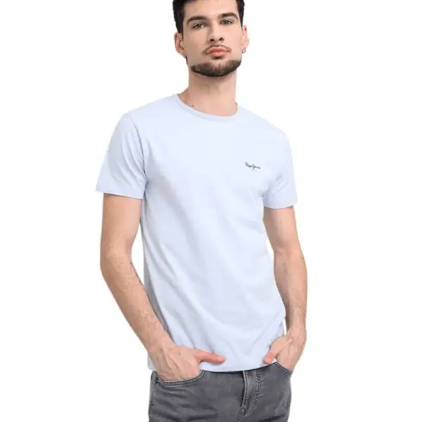 Pepe Jeans - Ανδρικό T-shirt Original Basic PM5010180-504 Μπλε Του Πάγου PM5010180-504