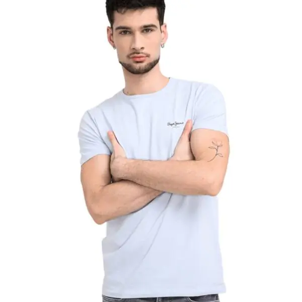 Pepe Jeans - Ανδρικό T-shirt Original Basic PM5010180-504 Μπλε Του Πάγου PM5010180-504