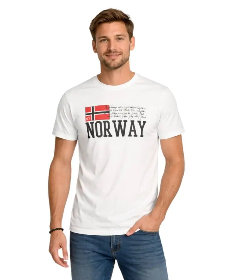 Norway Nautical School - Ανδρικό T-shirt Κοντομάνικο 846020-WHITE Λευκό