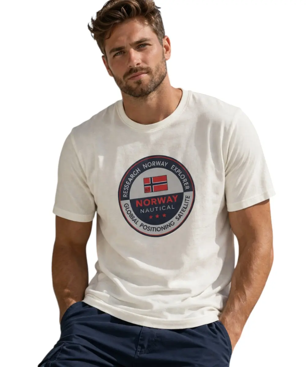 Norway Nautical School - Ανδρικό T-shirt Κοντομάνικο 856029-WHITE Λευκό