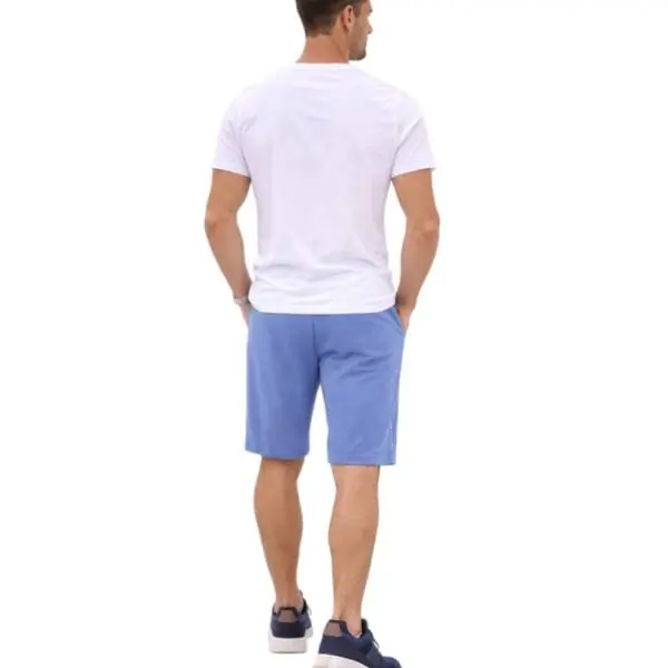 Superga - Ανδρικό Παντελόνι Σορτς French Terry S263430-400 Γαλάζιο S263430-400