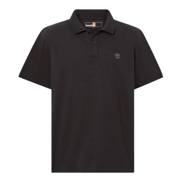 Timberland - Ανδρικό T-shirt Polo Short-Sleeve με Λογότυπο Oyster River TB0A2BRY-X65 Μαύρο TB0A2BRYX65