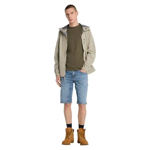 Timberland - Ανδρικό T-shirt SS Dunstan River Jersey Crew Tee Slim Fit TB0A2BPR-AR5 Λαδί TB0A2BPRAR5
