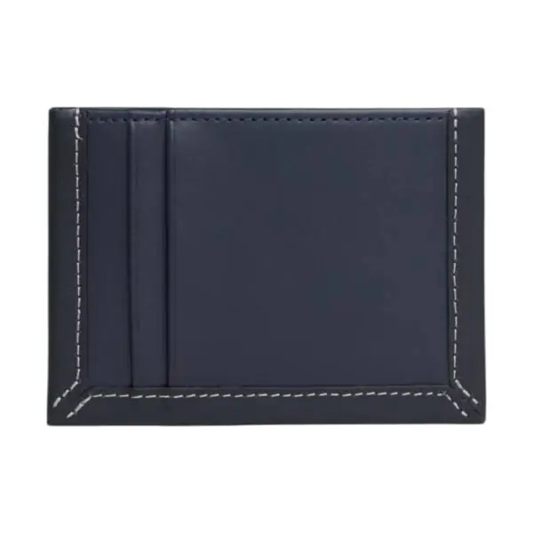 Tommy Hilfiger - Ανδρική θήκη καρτών Prep Classics Leather Card Holder AM0AM11870-DW6 Μπλε Σκούρο AM0AM11870-DW6