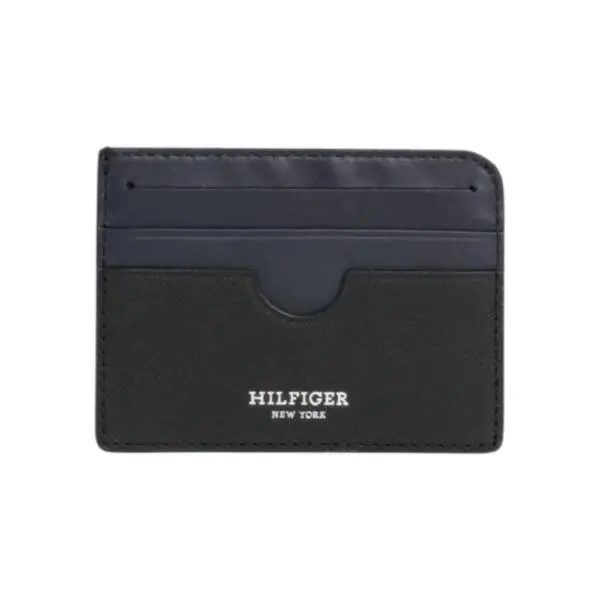 Tommy Hilfiger - Ανδρική θήκη καρτών Th Saffiano Cc Holder AM0AM12193-BDS Μαύρο