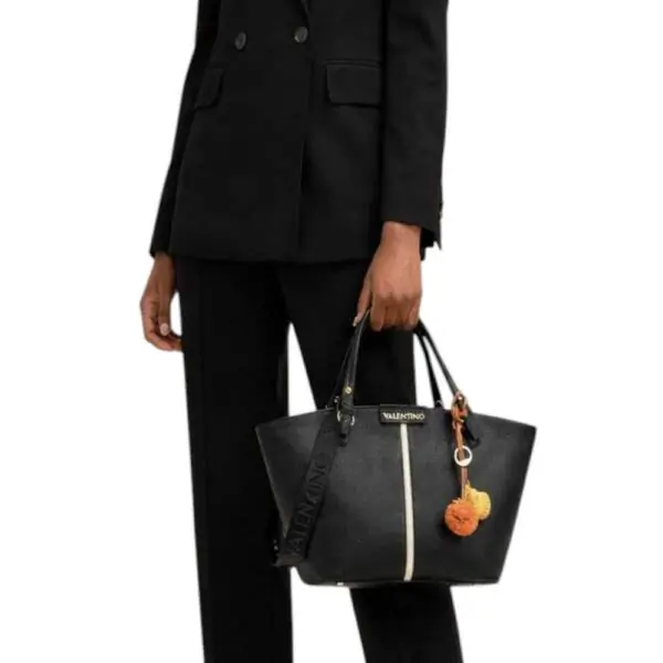 Valentino Bags - Γυναικεία Τσάντα Ώμου Hybris Re Tote Bag VBS9OV04-001 Μαύρο VBS9OV04-001