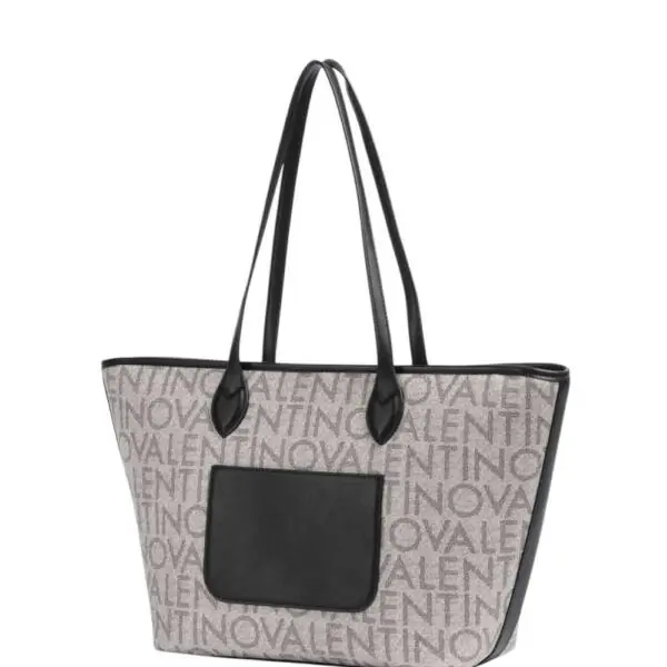 Valentino Bags - Γυναικεία Τσάντα Ώμου Logo Tote Bag VBSA1F02-350 Μαύρο VBSA1F02-350
