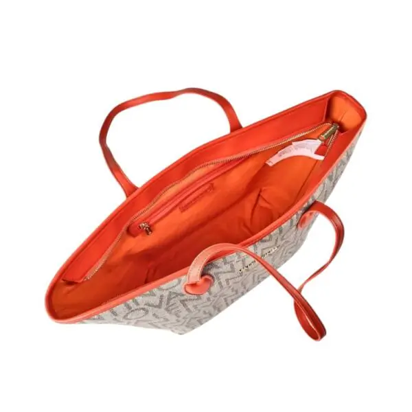 Valentino Bags - Γυναικεία Τσάντα Ώμου Logo Tote Bag VBSA1F02-466 Μπεζ/Πορτοκαλί VBSA1F02-466