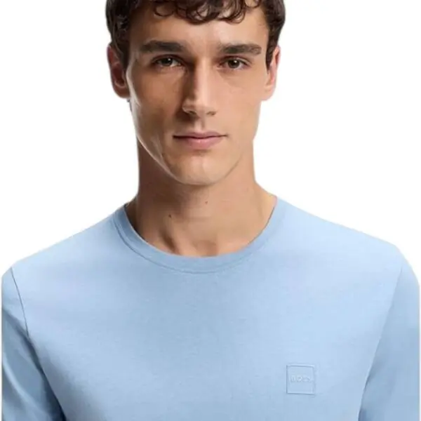 Hugo Boss - Ανδρικό T-shirt Orange San Jared-C Tales 50508584-458 Γαλάζιο 50508584-458