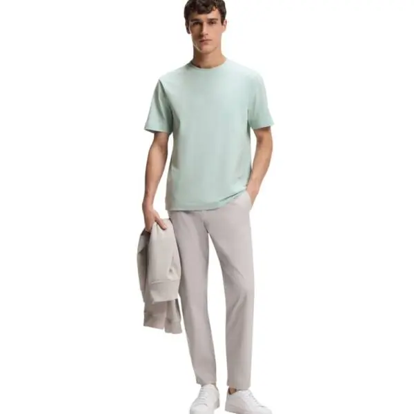 Hugo Boss - Ανδρικό T-shirt Tchup Relaxed Fit 50473278-447 Πράσινο Ανοιχτό 50473278-447