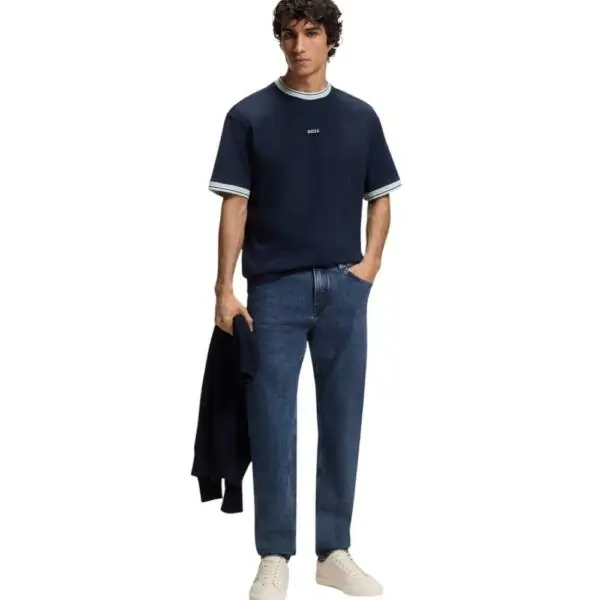 Hugo Boss - Ανδρικό Παντελόνι Τζιν Re Maine Bo comfort-stretch 50559869-424 Μπλε Σκούρο 50559869-424