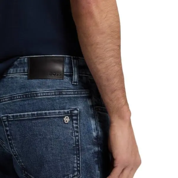 Hugo Boss - Ανδρικό Παντελόνι Τζιν Re Maine Bo comfort-stretch 50559869-424 Μπλε Σκούρο 50559869-424