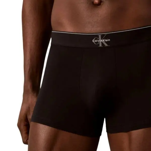 Calvin Klein - Ανδρικά Μποξεράκια 3Pack Graphic Monogram Cotton Stretch LV00NB4472-4RV Μαύρο/Γκρι/Λευκό LV00NB4472-4RV