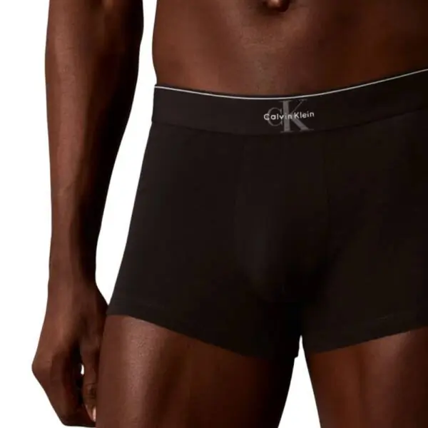 Calvin Klein - Ανδρικά Μποξεράκια 3Pack Graphic Monogram Cotton Stretch LV00NB4472-UB1 Μαύρο LV00NB4472-UB1