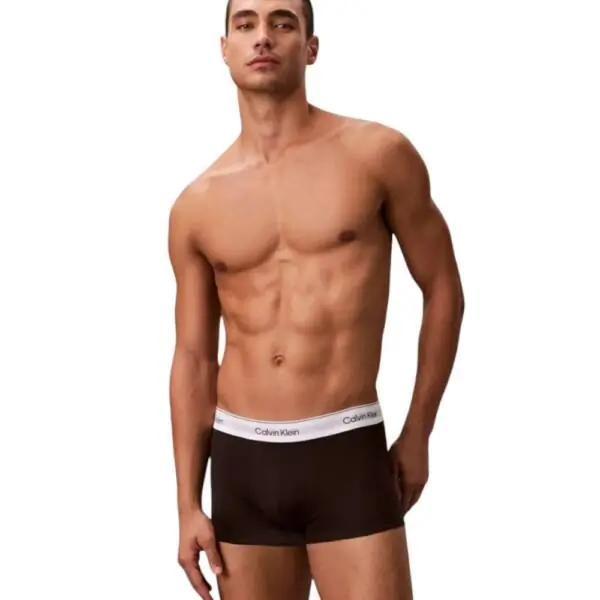 Calvin Klein - Ανδρικά Μποξεράκια 3Pack Icon Cotton Stretch LV00NB4389-3TH Μαύρο LV00NB4389-3TH