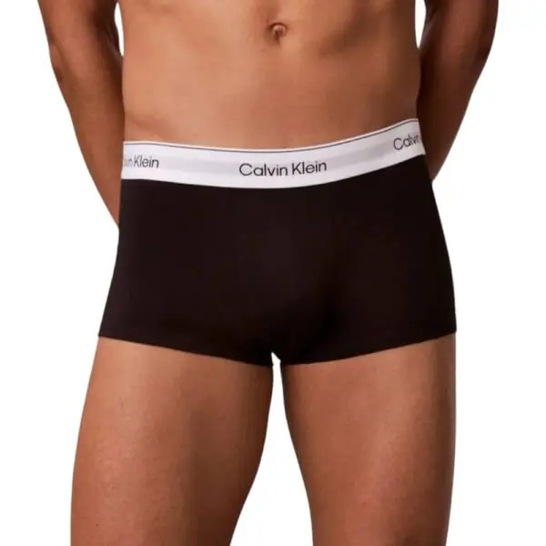 Calvin Klein - Ανδρικά Μποξεράκια 3Pack Icon Cotton Stretch LV00NB4389-3TH Μαύρο LV00NB4389-3TH