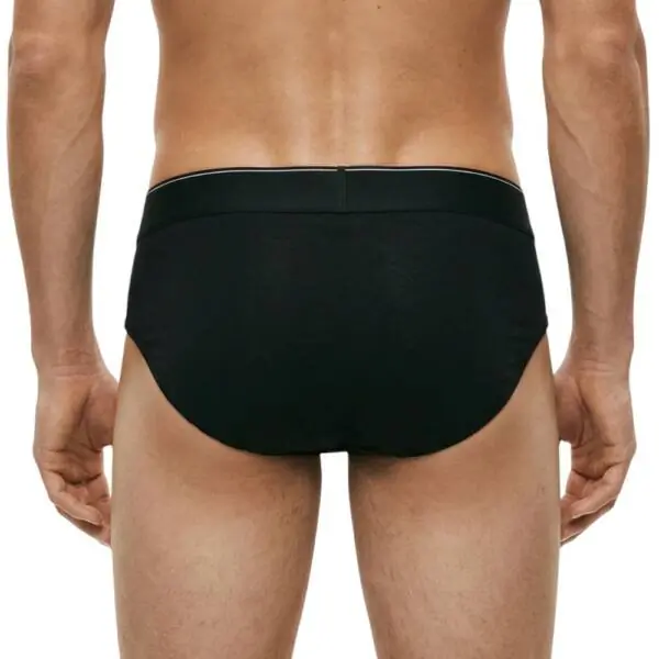 Calvin Klein - Ανδρικά Σλιπ 3Pack Graphic Monogram Cotton Stretch LV00NB4471-UB1 Μαύρο LV00NB4471-UB1