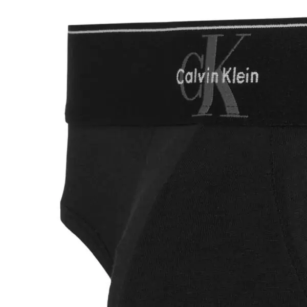 Calvin Klein - Ανδρικά Σλιπ 3Pack Graphic Monogram Cotton Stretch LV00NB4471-UB1 Μαύρο LV00NB4471-UB1