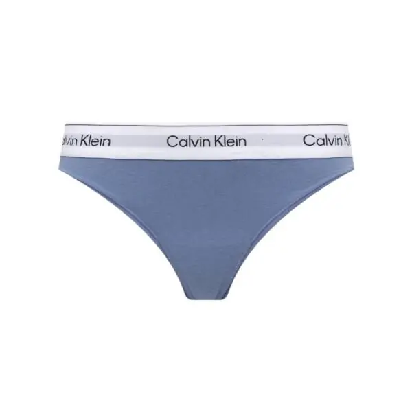 Calvin Klein - Γυναικείο String Icon 2 Pack Cotton Modal LV00QF8834-3WF Μαύρο/Μπλε LV00QF8834-3WF