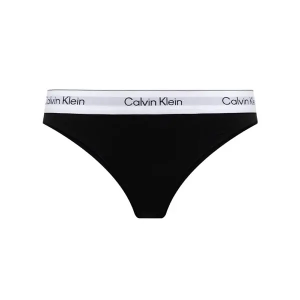 Calvin Klein - Γυναικείο String Icon 2 Pack Cotton Modal LV00QF8834-3WF Μαύρο/Μπλε LV00QF8834-3WF