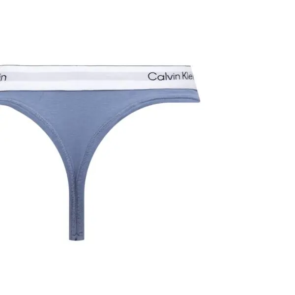 Calvin Klein - Γυναικείο String Icon 2 Pack Cotton Modal LV00QF8834-3WF Μαύρο/Μπλε LV00QF8834-3WF