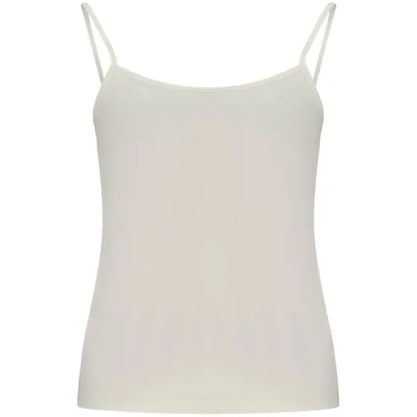 Calvin Klein - Γυναικείο Αμάνικο Crop Top Slim Fit LV047F259G-YAF Λευκό LV047F259G-YAF