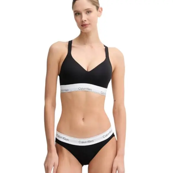 Calvin Klein - Γυναικείο Μπουστάκι Icon 2 Pack LV00QF8494-3WF Μαύρο/Μπλε LV00QF8494-3WF