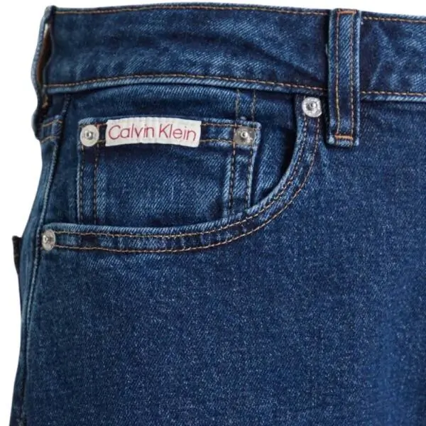Calvin Klein - Γυναικείο Παντελόνι Jean Ck Mom Fit LV047F492G-E5D Μπλε LV047F492G-E5D