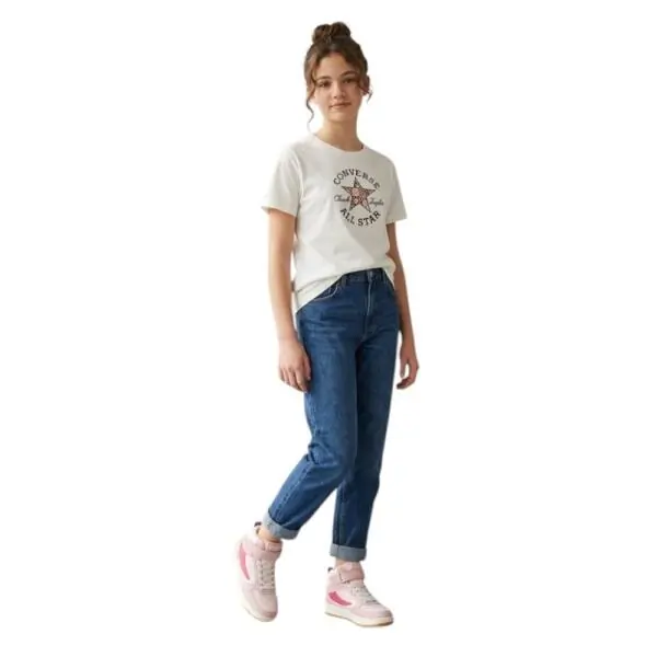 Converse - Παιδικό T-Shirt 4CF829-001 Λευκό 4CF829-001