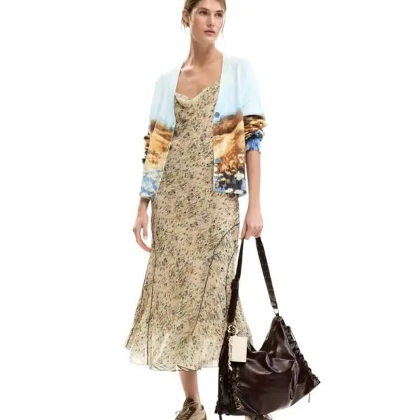 Desigual - Γυναικεία Ζακέτα Sun 26SWJF18-5004 Γαλάζιο 26SWJF18-5004