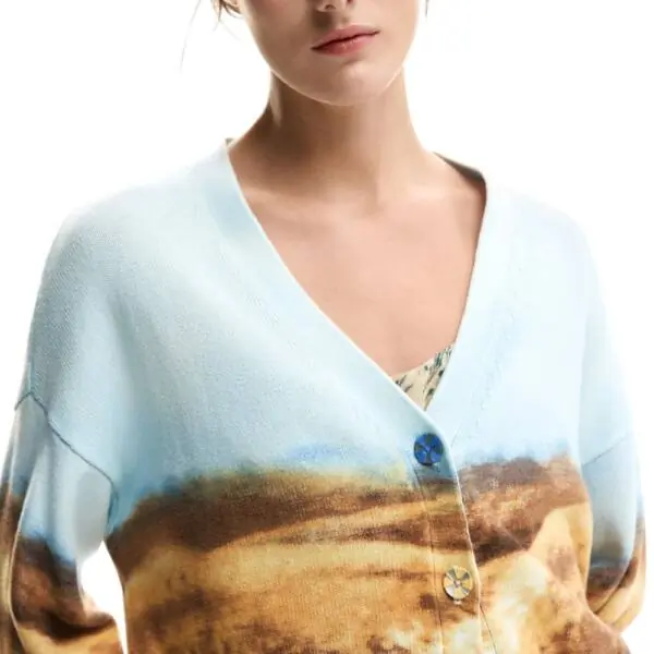 Desigual - Γυναικεία Ζακέτα Sun 26SWJF18-5004 Γαλάζιο 26SWJF18-5004