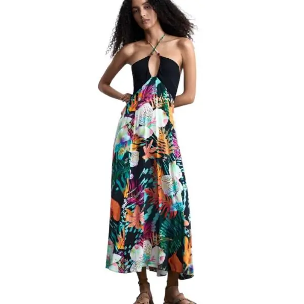 Desigual - Γυναικείο Φόρεμα Swim Daikiri Cord 26SWVW63-2000 Μαύρο 26SWVW63-2000