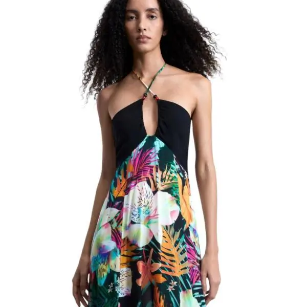 Desigual - Γυναικείο Φόρεμα Swim Daikiri Cord 26SWVW63-2000 Μαύρο 26SWVW63-2000