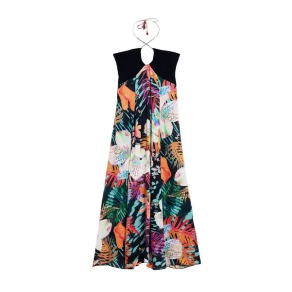 Desigual - Γυναικείο Φόρεμα Swim Daikiri Cord 26SWVW63-2000 Μαύρο
