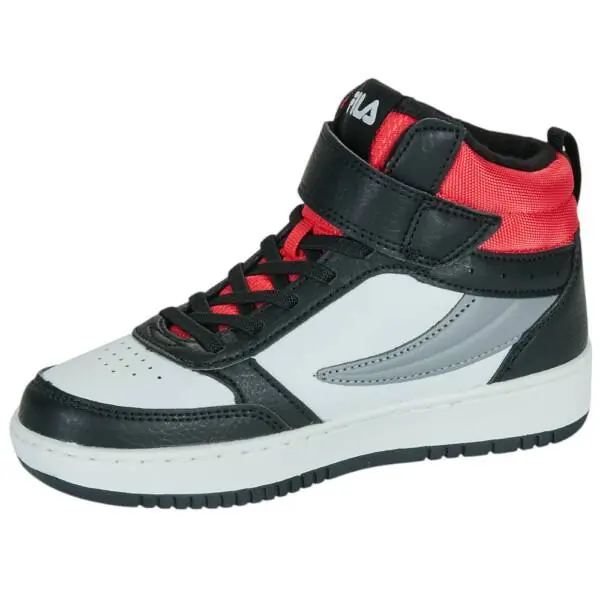 Fila - Παιδικά Sneakers Regan F Mid FFK0229-13366 Μαύρο/Κόκκινο/Γκρι FFK0229-13366