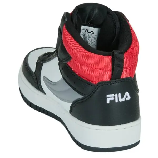 Fila - Παιδικά Sneakers Regan F Mid FFK0229-13366 Μαύρο/Κόκκινο/Γκρι FFK0229-13366