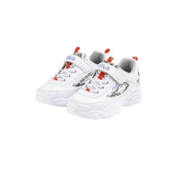 Fila - Παιδικά Sneakers Skye V Kids FFK0268-13036 Λευκό/Κόκκινο FFK0268-13036