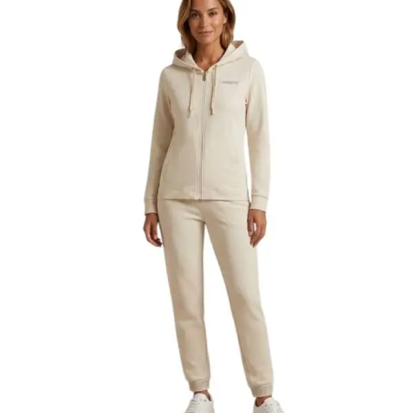 Freddy - Γυναικεία Ζακέτα Φούτερ Zip Rounded Waistband F25WCRS3-W50 Λευκό